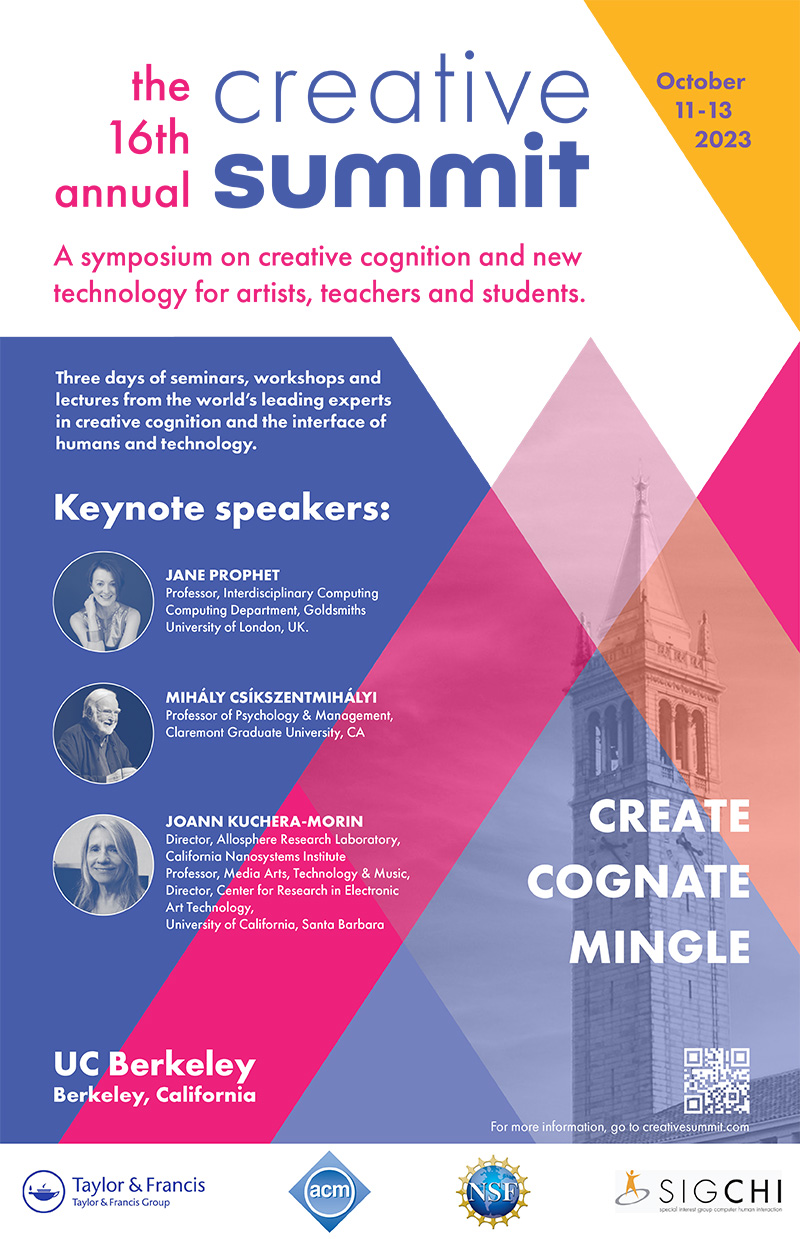 an image of an event poster for creative summit.