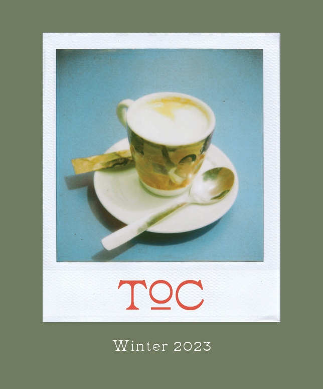 an image of the front cover page of a coffee catalogue for The Omerta Club.